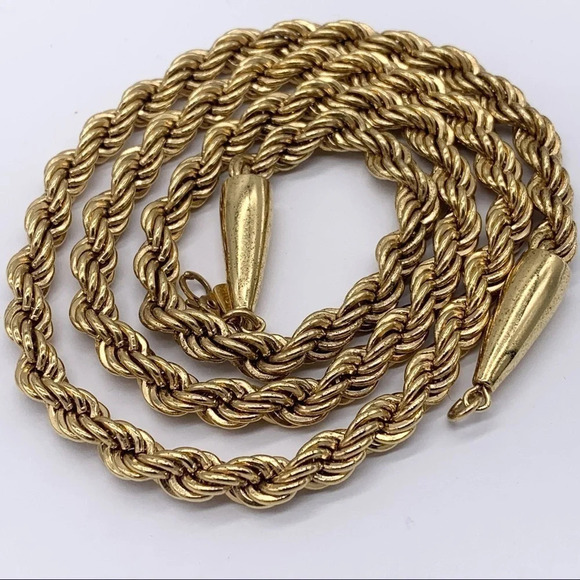 Monet Vintage Gold Twisted Rope Chain - Picture 1 of 3